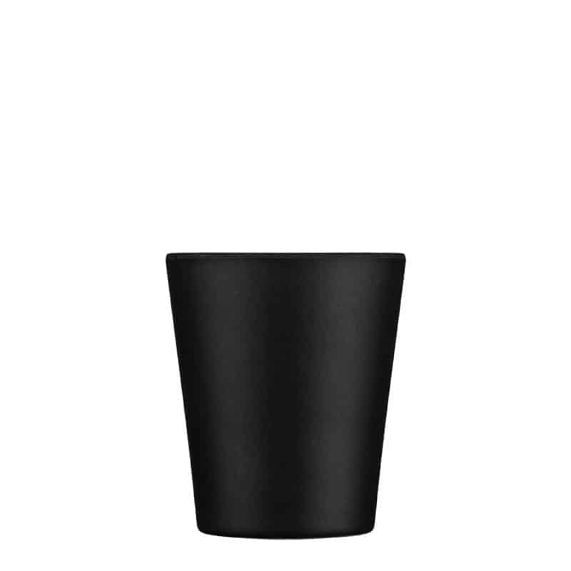 black reusable coffee cup