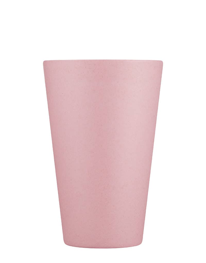 pink reusable coffee cup