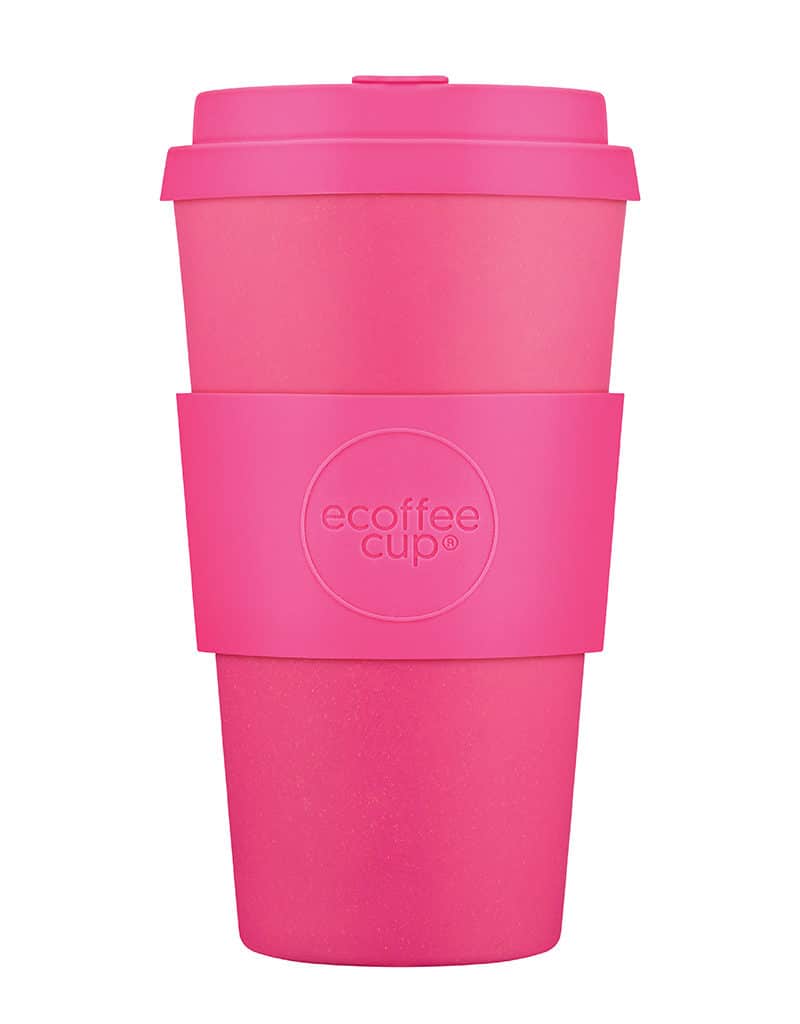 Tall pink reusable cups