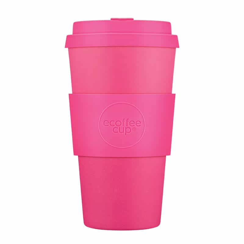 Tall pink reusable cups