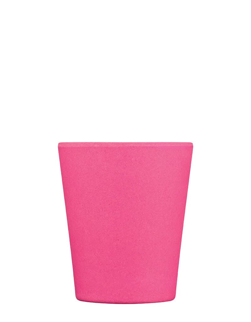 small pink reusable cups
