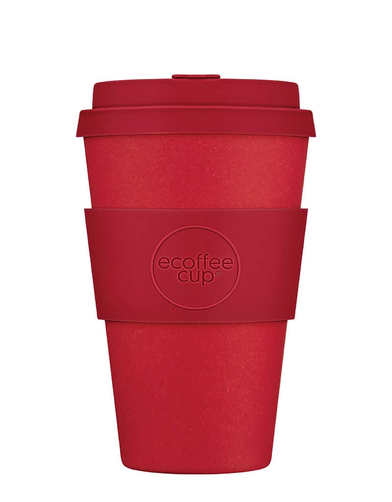 medium red reusable cup