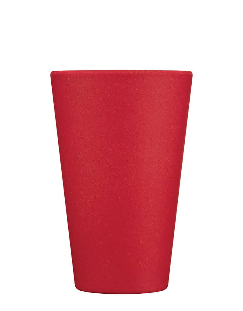 medium red reusable cup