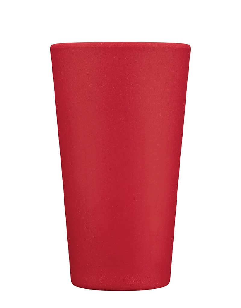 Tall red reusable cup