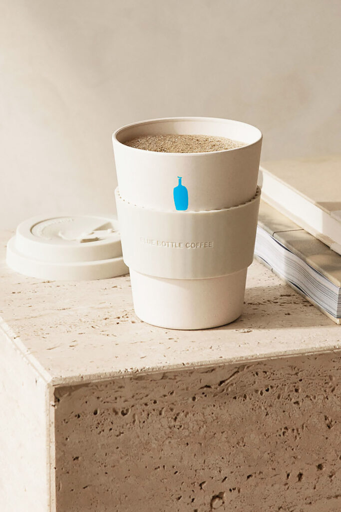 Private-label Blue Bottle Reusable Ecoffee Cup